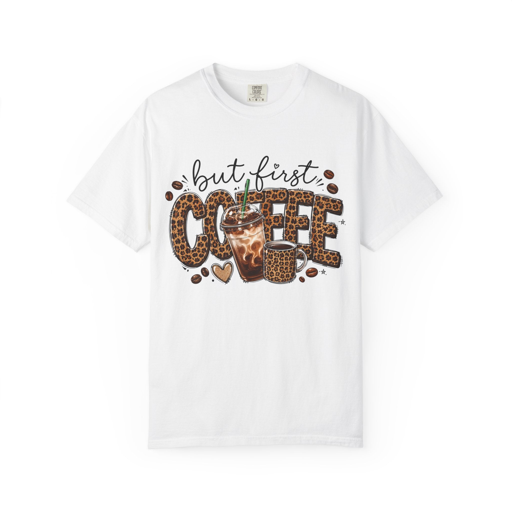 Coffee Leopard Tee