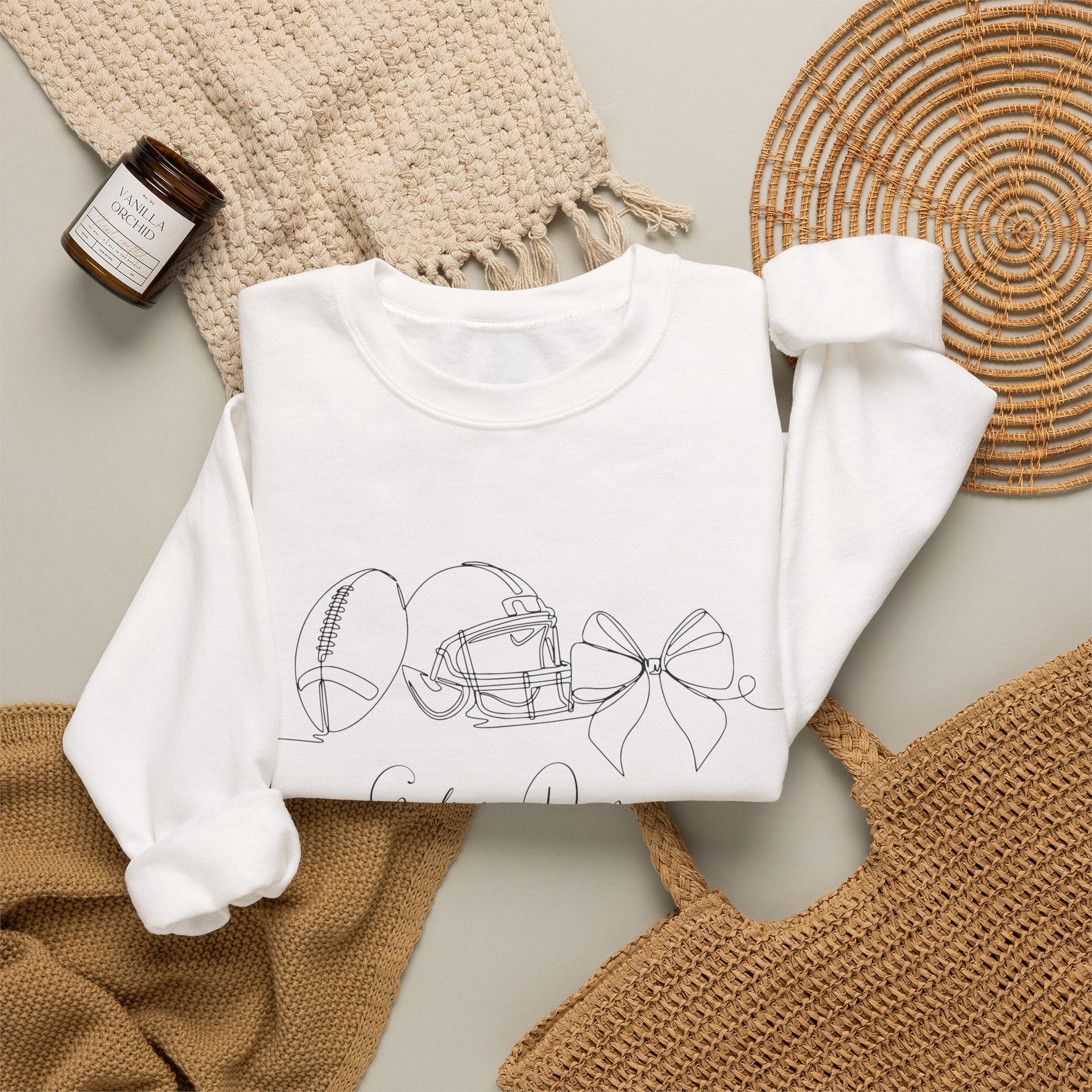 Football crewneck