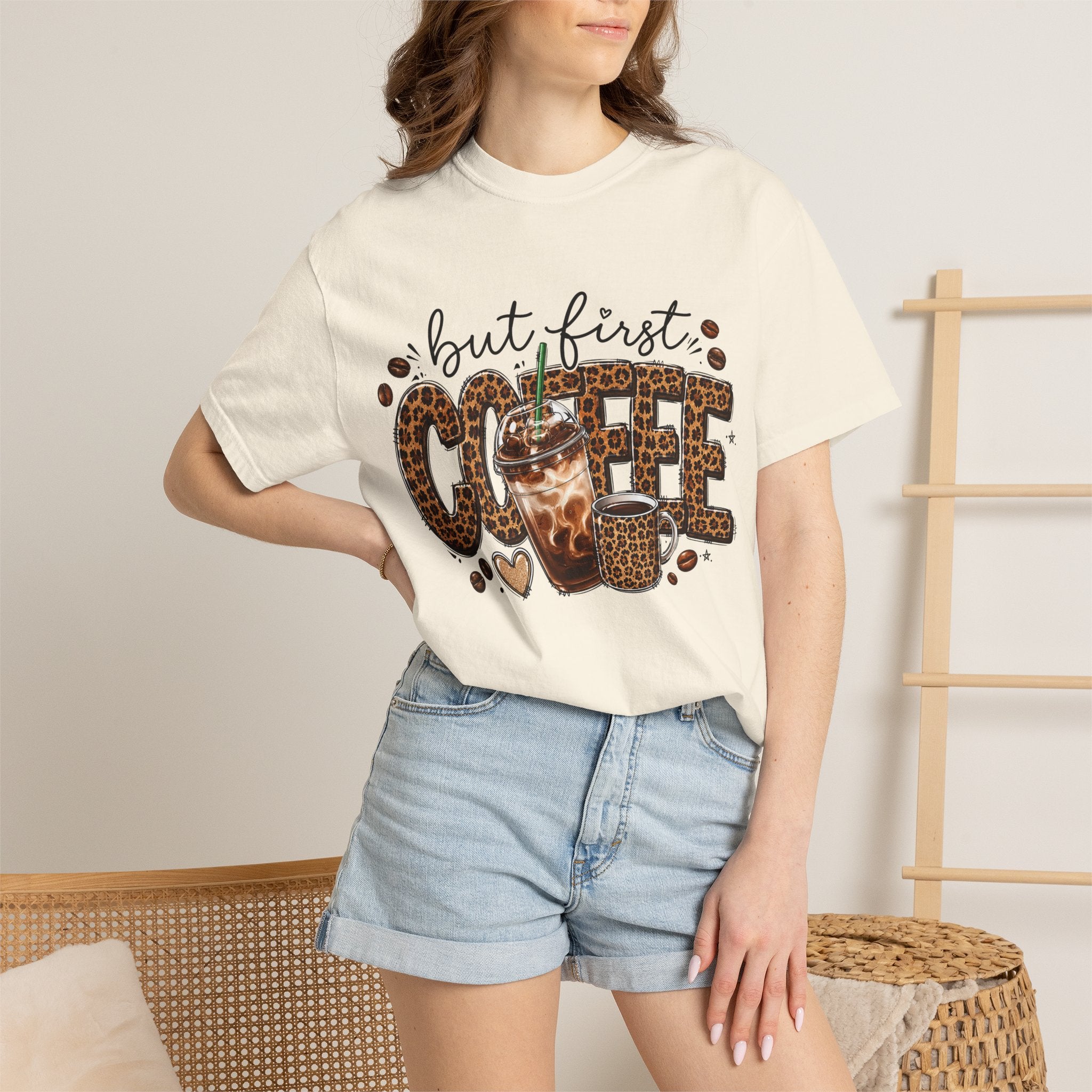 Coffee Leopard Tee