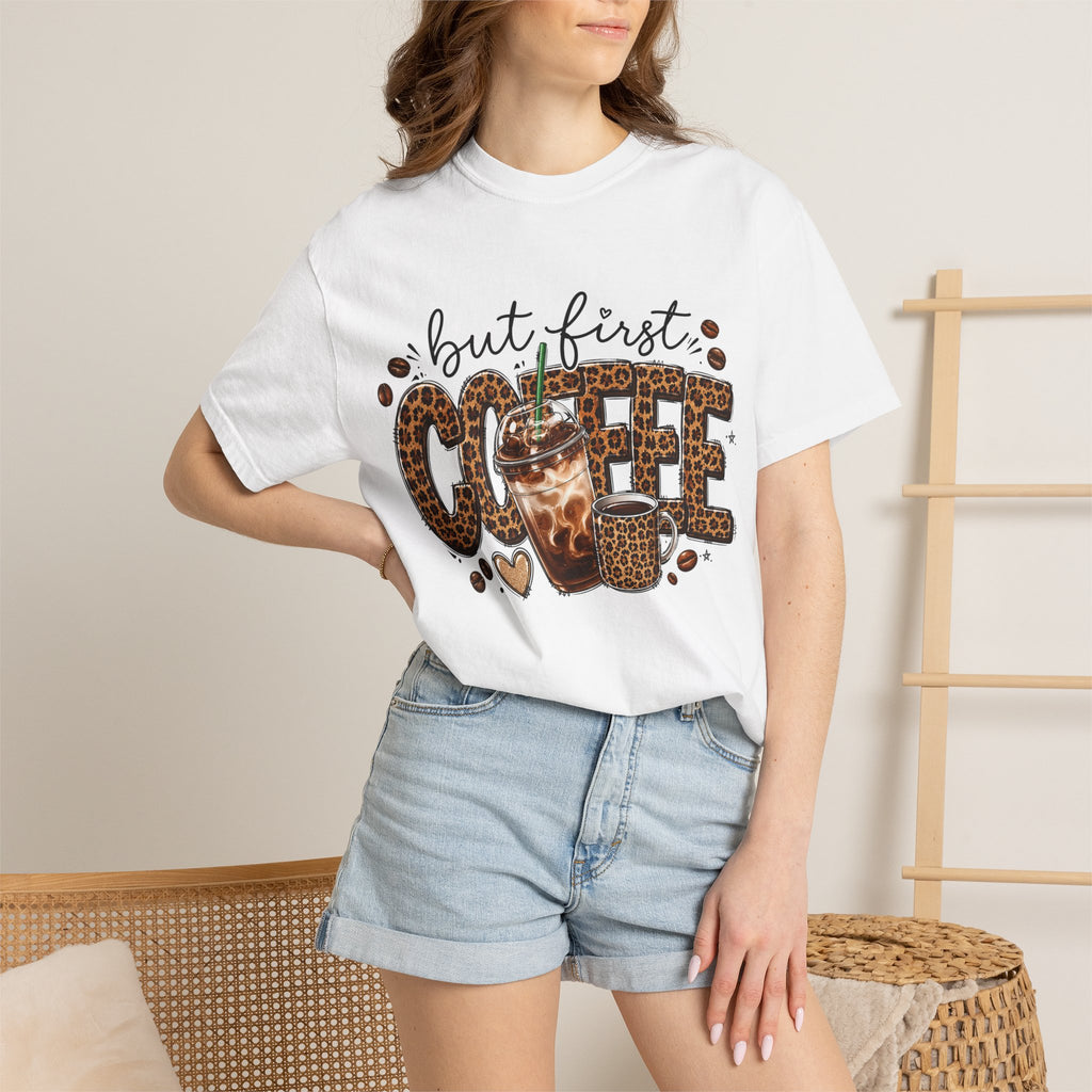Coffee Leopard Tee