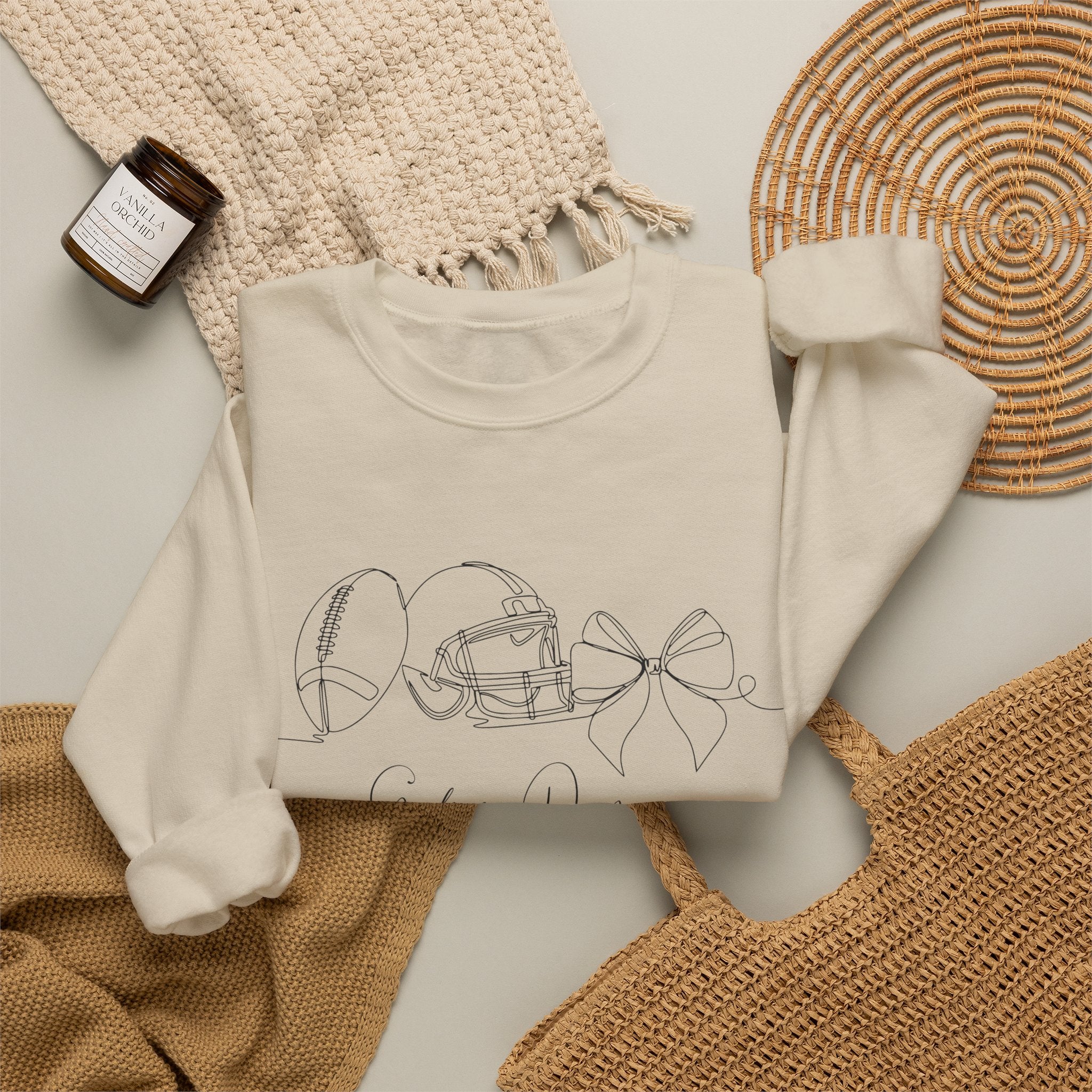 Football crewneck