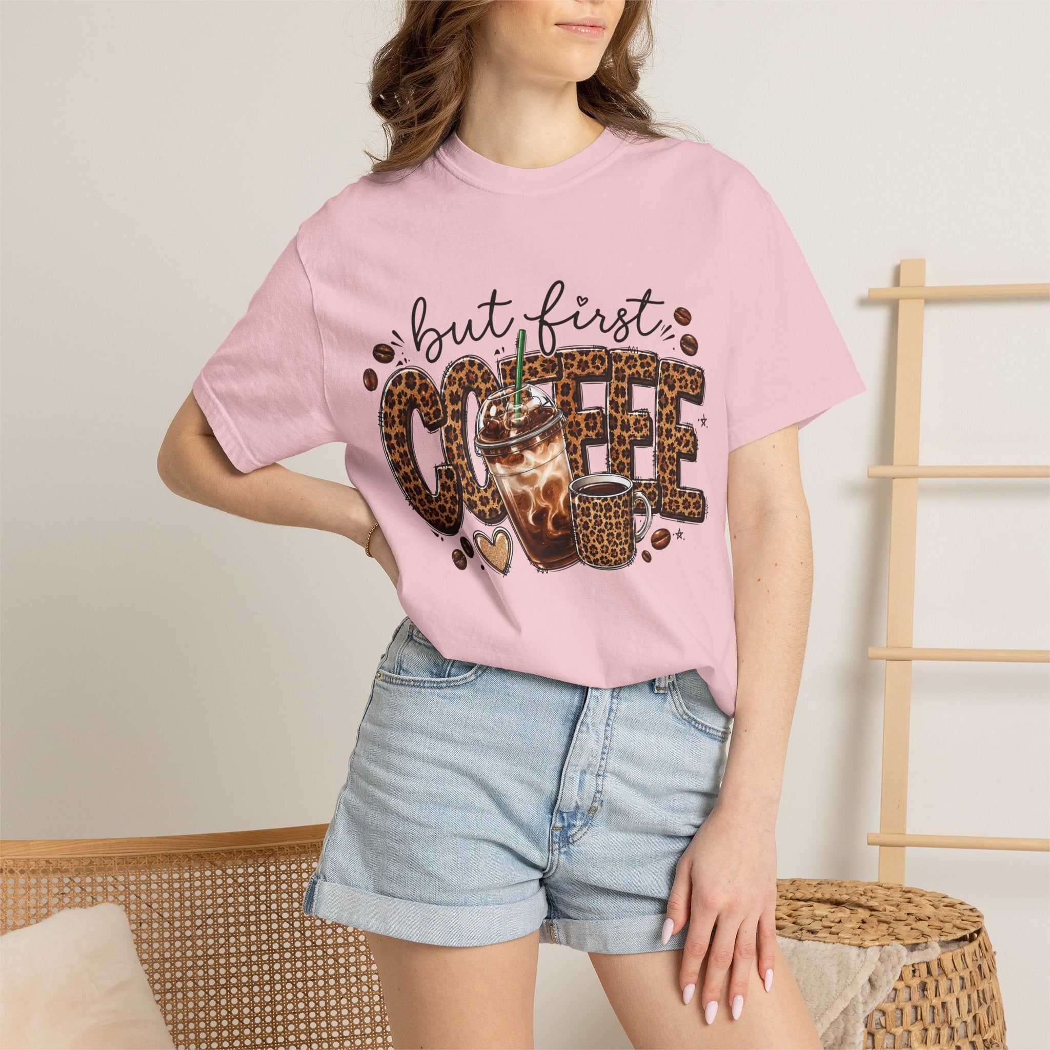 Coffee Leopard Tee