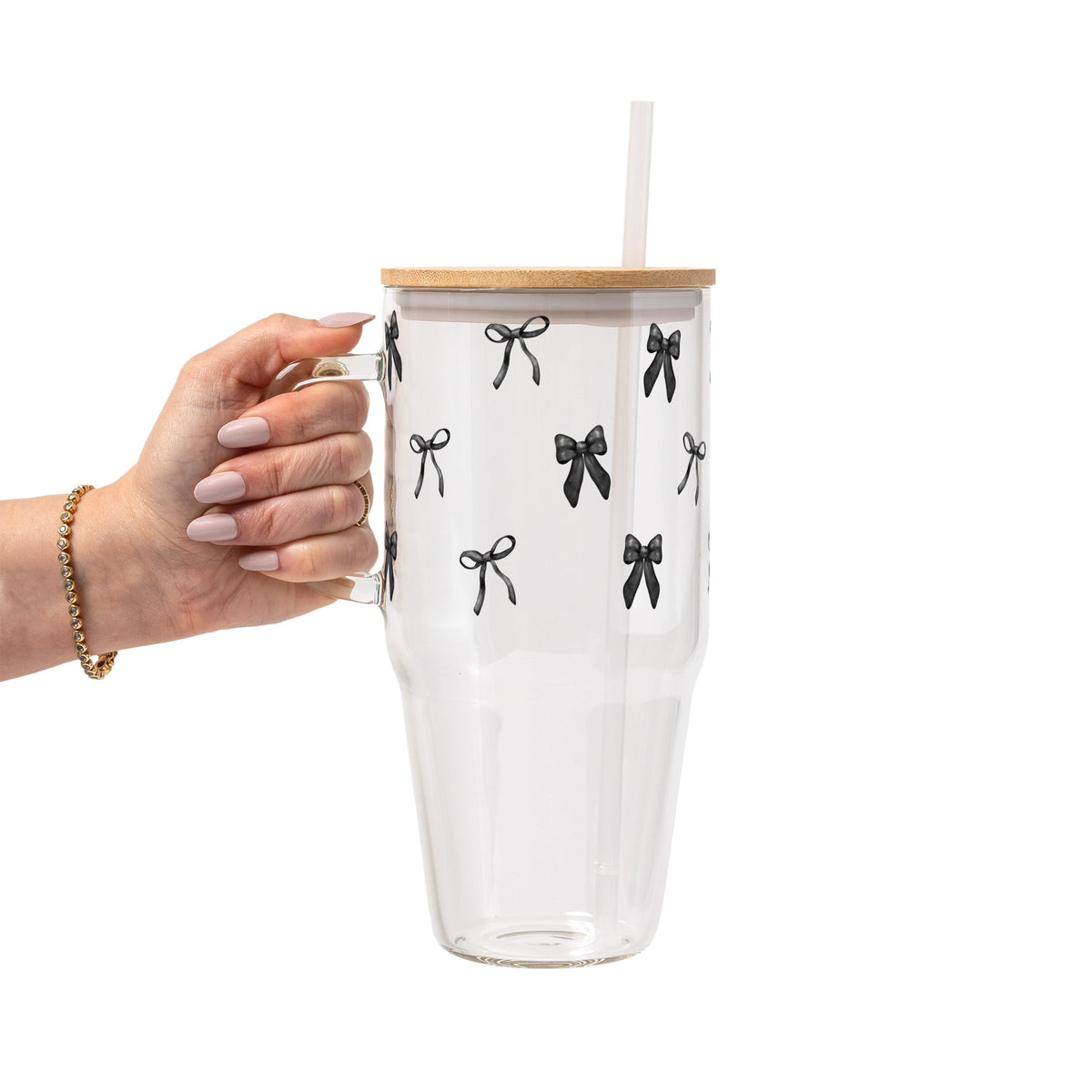 Black Coquette Bows Cups