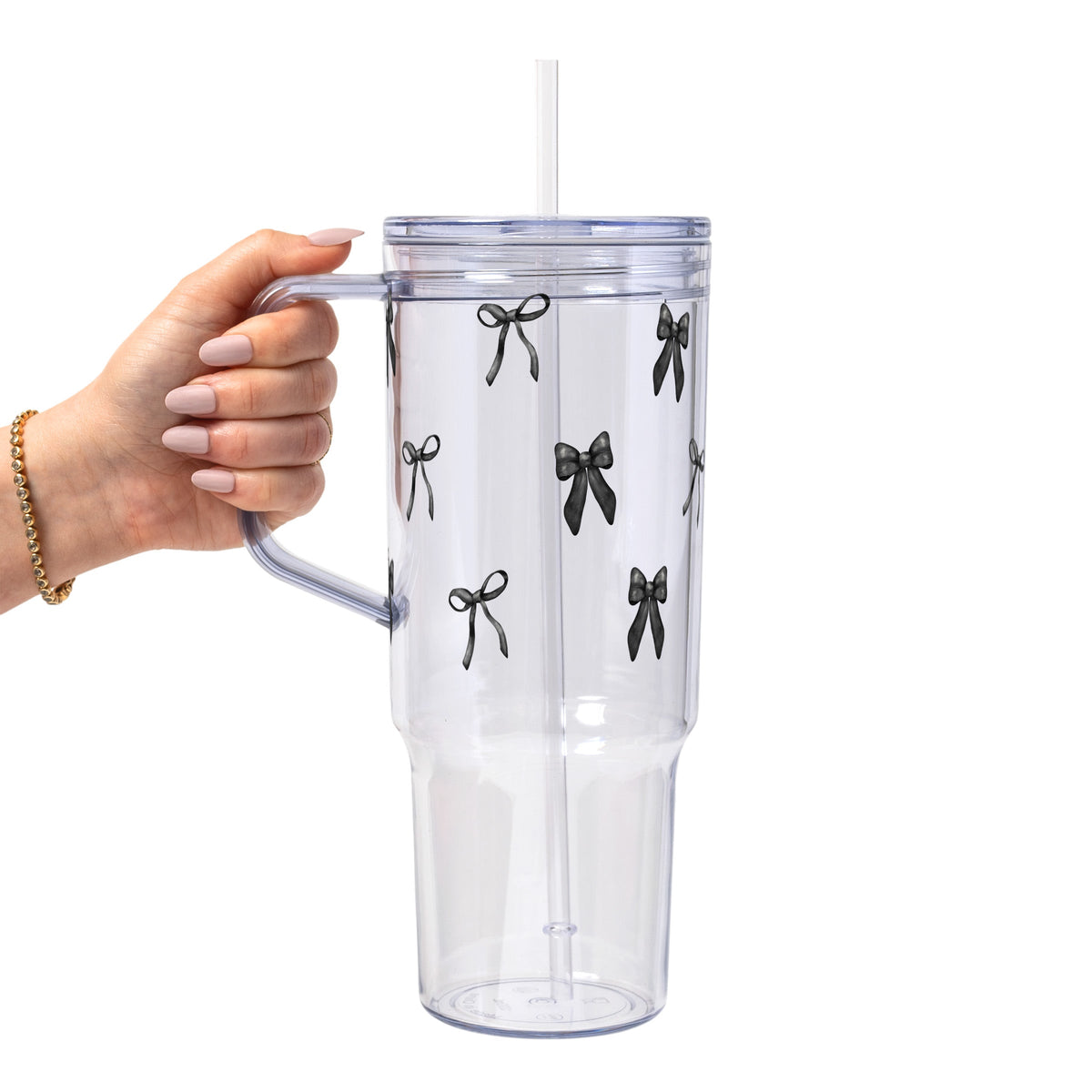 Black Coquette Bows Cups