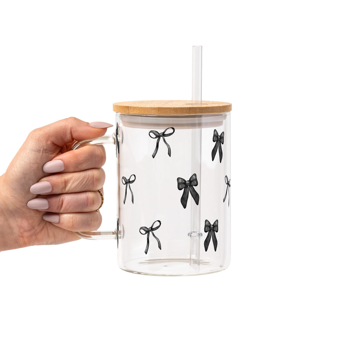 Black Coquette Bows Cups
