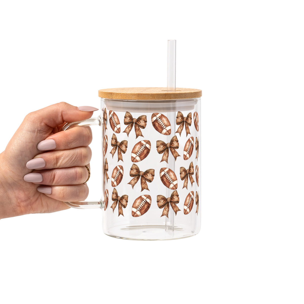 Footballs & Bows Cups