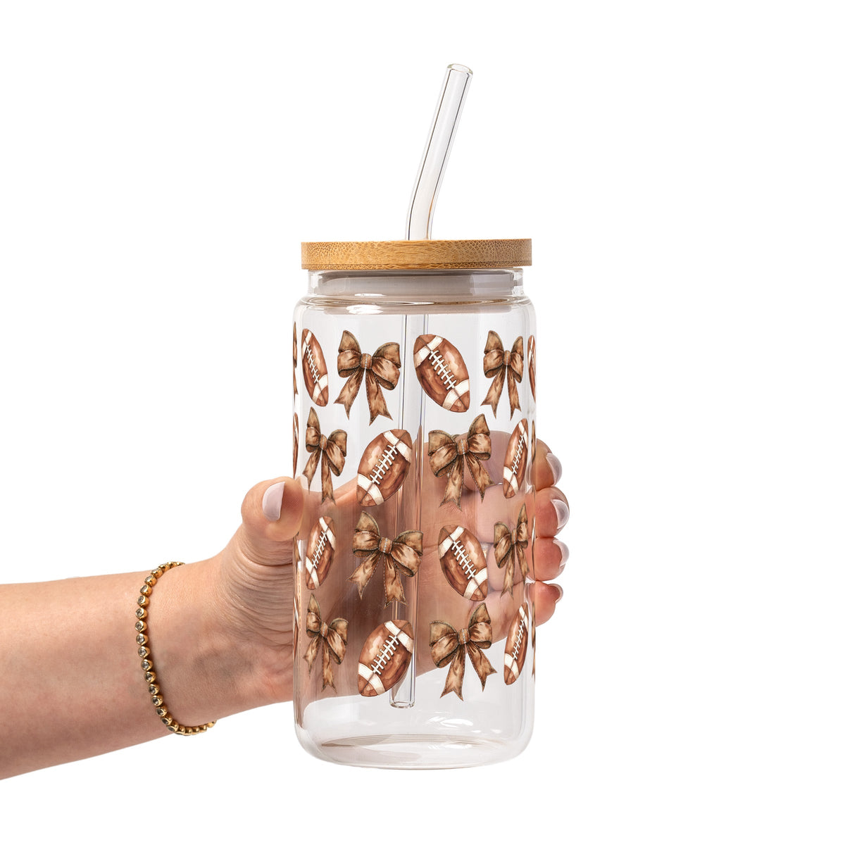 Footballs & Bows Cups