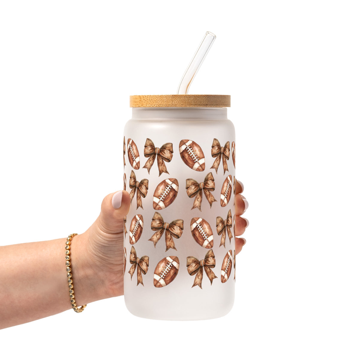 Footballs & Bows Cups