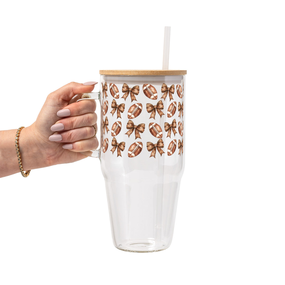 Footballs & Bows Cups