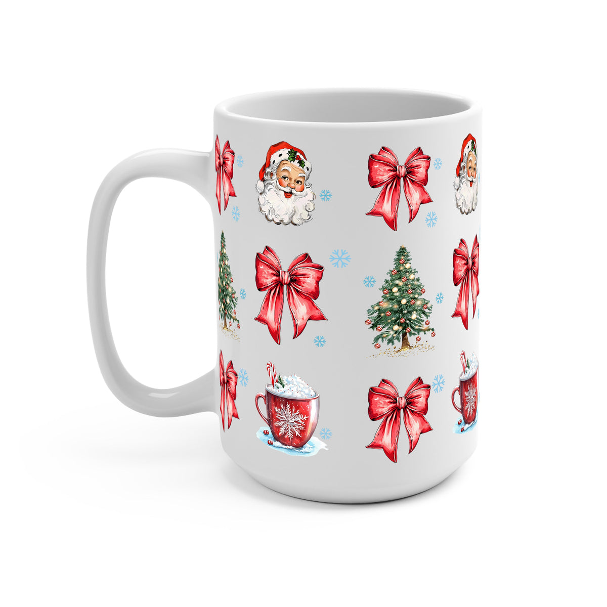 Christmas Bow Clause Cups